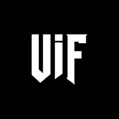 UIF letter logo design for technology company. UIF logo design black and white color combination. UIF logo, UIF vector, UIF design, UIF icon, UIF alphabet. UIF typography logo design.