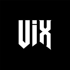 UIX letter logo design for technology company. UIX logo design black and white color combination. UIX logo, UIX vector, UIX design, UIX icon, UIX alphabet. UIX typography logo design.