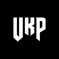 UKP letter logo design for technology company. UKP logo design black and white color combination. UKP logo, UKP vector, UKP design, UKP icon, UKP alphabet. UKP typography logo design.