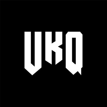 UKQ letter logo design for technology company. UKQ logo design black and white color combination. UKQ logo, UKQ vector, UKQ design, UKQ icon, UKQ alphabet. UKQ typography logo design.