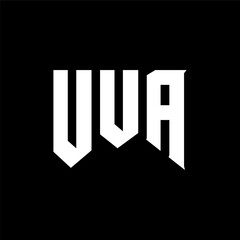 UUA letter logo design for technology company. UUA logo design black and white color combination. UUA logo, UUA vector, UUA design, UUA icon, UUA alphabet. UUA typography logo design.