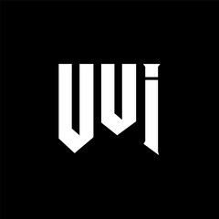 UUI letter logo design for technology company. UUI logo design black and white color combination. UUI logo, UUI vector, UUI design, UUI icon, UUI alphabet. UUI typography logo design.