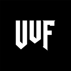 UUF letter logo design for technology company. UUF logo design black and white color combination. UUF logo, UUF vector, UUF design, UUF icon, UUF alphabet. UUF typography logo design.