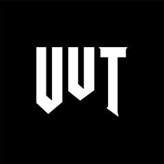 UUT letter logo design for technology company. UUT logo design black and white color combination. UUT logo, UUT vector, UUT design, UUT icon, UUT alphabet. UUT typography logo design.
