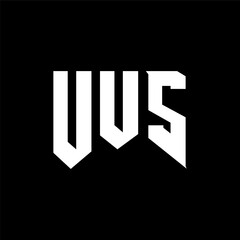 UUS letter logo design for technology company. UUS logo design black and white color combination. UUS logo, UUS vector, UUS design, UUS icon, UUS alphabet. UUS typography logo design.