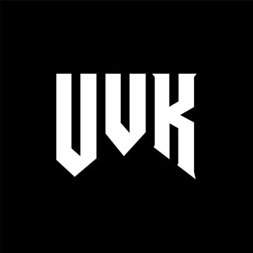 UVK letter logo design for technology company. UVK logo design black and white color combination. UVK logo, UVK vector, UVK design, UVK icon, UVK alphabet. UVK typography logo design.