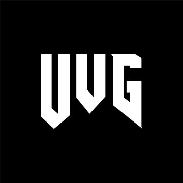 UVG letter logo design for technology company. UVG logo design black and white color combination. UVG logo, UVG vector, UVG design, UVG icon, UVG alphabet. UVG typography logo design.