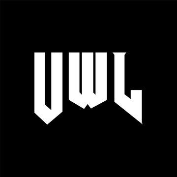 UWL letter logo design for technology company. UWL logo design black and white color combination. UWL logo, UWL vector, UWL design, UWL icon, UWL alphabet. UWL typography logo design.