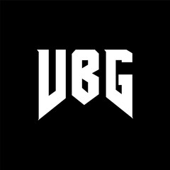 Fototapeta premium VBG letter logo design for technology company. VBG logo design black and white color combination. VBG logo, VBG vector, VBG design, VBG icon, VBG alphabet. VBG typography logo design.