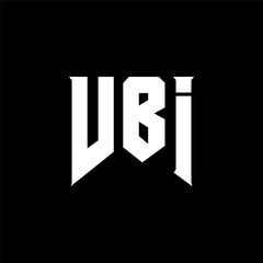 VBI letter logo design for technology company. VBI logo design black and white color combination. VBI logo, VBI vector, VBI design, VBI icon, VBI alphabet. VBI typography logo design.