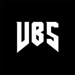 Fototapeta premium VBS letter logo design for technology company. VBS logo design black and white color combination. VBS logo, VBS vector, VBS design, VBS icon, VBS alphabet. VBS typography logo design.