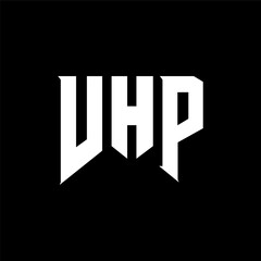 VHP letter logo design for technology company. VHP logo design black and white color combination. VHP logo, VHP vector, VHP design, VHP icon, VHP alphabet. VHP typography logo design.