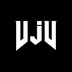 VJV letter logo design for technology company. VJV logo design black and white color combination. VJV logo, VJV vector, VJV design, VJV icon, VJV alphabet. VJV typography logo design.