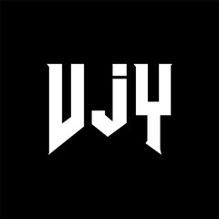 VJY letter logo design for technology company. VJY logo design black and white color combination. VJY logo, VJY vector, VJY design, VJY icon, VJY alphabet. VJY typography logo design.