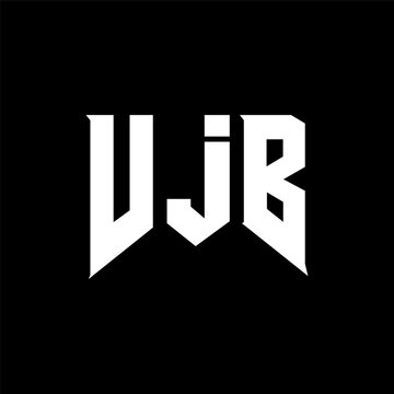VJB letter logo design for technology company. VJB logo design black and white color combination. VJB logo, VJB vector, VJB design, VJB icon, VJB alphabet. VJB typography logo design.