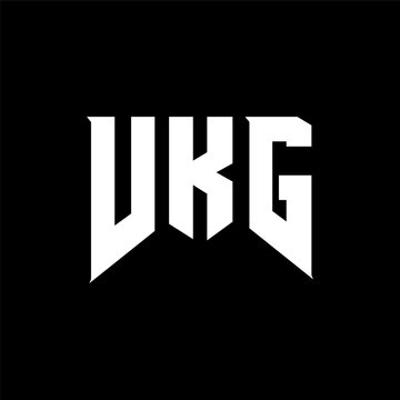 VKG letter logo design for technology company. VKG logo design black and white color combination. VKG logo, VKG vector, VKG design, VKG icon, VKG alphabet. VKG typography logo design.