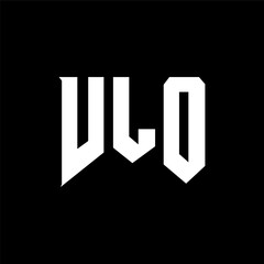 VLO letter logo design for technology company. VLO logo design black and white color combination. VLO logo, VLO vector, VLO design, VLO icon, VLO alphabet. VLO typography logo design.