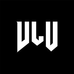 VLU letter logo design for technology company. VLU logo design black and white color combination. VLU logo, VLU vector, VLU design, VLU icon, VLU alphabet. VLU typography logo design.