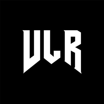 VLR letter logo design for technology company. VLR logo design black and white color combination. VLR logo, VLR vector, VLR design, VLR icon, VLR alphabet. VLR typography logo design.