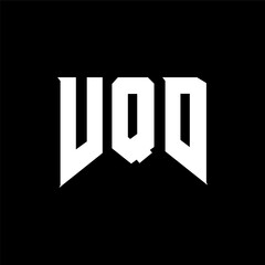 VQD letter logo design for technology company. VQD logo design black and white color combination. VQD logo, VQD vector, VQD design, VQD icon, VQD alphabet. VQD typography logo design.