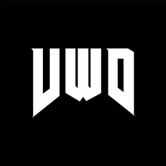 VWD letter logo design for technology company. VWD logo design black and white color combination. VWD logo, VWD vector, VWD design, VWD icon, VWD alphabet. VWD typography logo design.