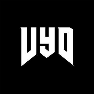 VYD letter logo design for technology company. VYD logo design black and white color combination. VYD logo, VYD vector, VYD design, VYD icon, VYD alphabet. VYD typography logo design.