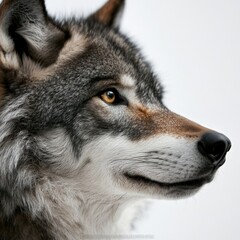 Obraz premium a close up portrait of a wolf