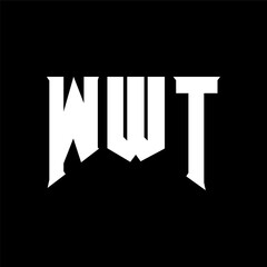 WWT letter logo design for technology company. WWT logo design black and white color combination. WWT logo, WWT vector, WWT design, WWT icon, WWT alphabet. WWT typography logo design.