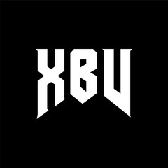 XBV letter logo design for technology company. XBV logo design black and white color combination. XBV logo, XBV vector, XBV design, XBV icon, XBV alphabet. XBV typography logo design.