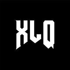 XLQ letter logo design for technology company. XLQ logo design black and white color combination. XLQ logo, XLQ vector, XLQ design, XLQ icon, XLQ alphabet. XLQ typography logo design.