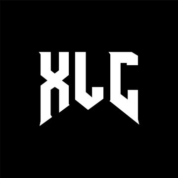 XLC letter logo design for technology company. XLC logo design black and white color combination. XLC logo, XLC vector, XLC design, XLC icon, XLC alphabet. XLC typography logo design.