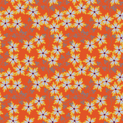 Hand drawn colourful florals Seamless pattern. Abstract Florals pattern. Colourful background. Designed for paper, cover, fabric, decor, wall paper and etc.
