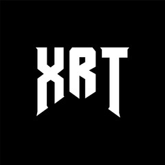 XRT letter logo design for technology company. XRT logo design black and white color combination. XRT logo, XRT vector, XRT design, XRT icon, XRT alphabet. XRT typography logo design.