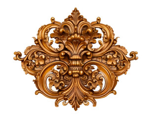 antique brass knocker  isolated on transparent background