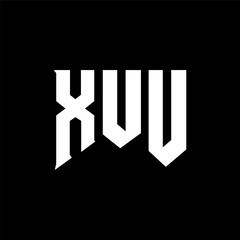 XUU letter logo design for technology company. XUU logo design black and white color combination. XUU logo, XUU vector, XUU design, XUU icon, XUU alphabet. XUU typography logo design.
