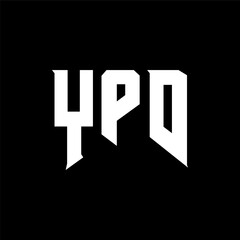 YPD letter logo design for technology company. YPD logo design black and white color combination. YPD logo, YPD vector, YPD design, YPD icon, YPD alphabet. YPD typography logo design.
