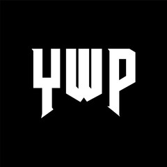 YWP letter logo design for technology company. YWP logo design black and white color combination. YWP logo, YWP vector, YWP design, YWP icon, YWP alphabet. YWP typography logo design.
