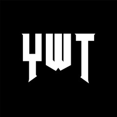 YWT letter logo design for technology company. YWT logo design black and white color combination. YWT logo, YWT vector, YWT design, YWT icon, YWT alphabet. YWT typography logo design.