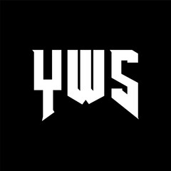 YWS letter logo design for technology company. YWS logo design black and white color combination. YWS logo, YWS vector, YWS design, YWS icon, YWS alphabet. YWS typography logo design.