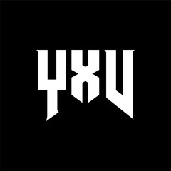 YXV letter logo design for technology company. YXV logo design black and white color combination. YXV logo, YXV vector, YXV design, YXV icon, YXV alphabet. YXV typography logo design.