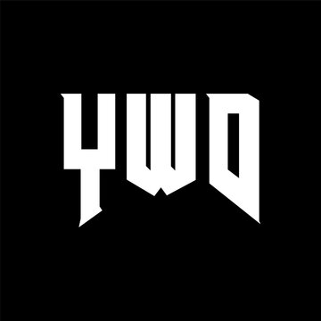 YWD letter logo design for technology company. YWD logo design black and white color combination. YWD logo, YWD vector, YWD design, YWD icon, YWD alphabet. YWD typography logo design.