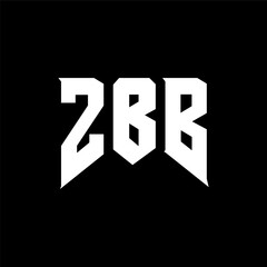 ZBB letter logo design for technology company. ZBB logo design black and white color combination. ZBB logo, ZBB vector, ZBB design, ZBB icon, ZBB alphabet. ZBB typography logo design.