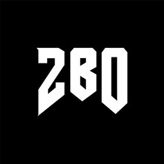 ZBO letter logo design for technology company. ZBO logo design black and white color combination. ZBO logo, ZBO vector, ZBO design, ZBO icon, ZBO alphabet. ZBO typography logo design.