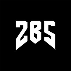 ZBS letter logo design for technology company. ZBS logo design black and white color combination. ZBS logo, ZBS vector, ZBS design, ZBS icon, ZBS alphabet. ZBS typography logo design.