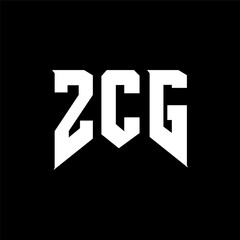 ZCG letter logo design for technology company. ZCG logo design black and white color combination. ZCG logo, ZCG vector, ZCG design, ZCG icon, ZCG alphabet. ZCG typography logo design.
