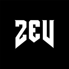 ZEV letter logo design for technology company. ZEV logo design black and white color combination. ZEV logo, ZEV vector, ZEV design, ZEV icon, ZEV alphabet. ZEV typography logo design.
