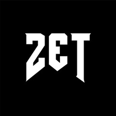 ZET letter logo design for technology company. ZET logo design black and white color combination. ZET logo, ZET vector, ZET design, ZET icon, ZET alphabet. ZET typography logo design.