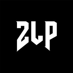 ZLP letter logo design for technology company. ZLP logo design black and white color combination. ZLP logo, ZLP vector, ZLP design, ZLP icon, ZLP alphabet. ZLP typography logo design.