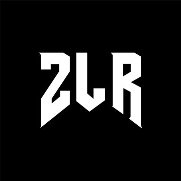 ZLR letter logo design for technology company. ZLR logo design black and white color combination. ZLR logo, ZLR vector, ZLR design, ZLR icon, ZLR alphabet. ZLR typography logo design.