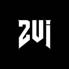 ZUI letter logo design for technology company. ZUI logo design black and white color combination. ZUI logo, ZUI vector, ZUI design, ZUI icon, ZUI alphabet. ZUI typography logo design.
